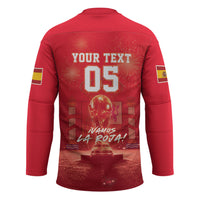 Custom World Football 2026 Spain Hockey Jersey iVamos La Roja