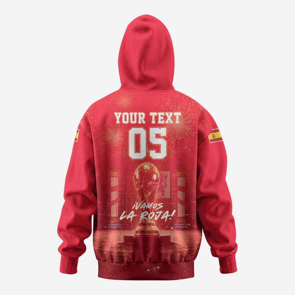 Custom World Football 2026 Spain Hoodie iVamos La Roja