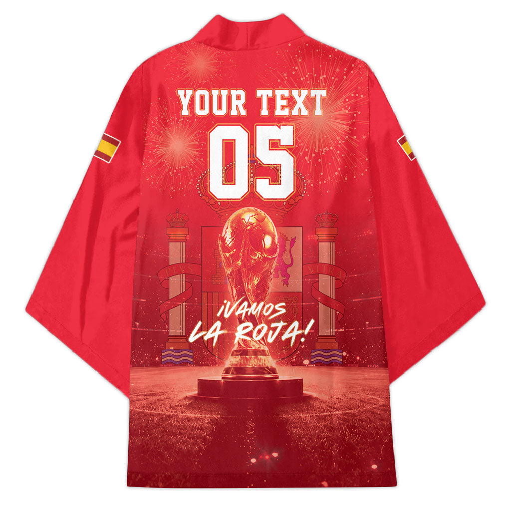Custom World Football 2026 Spain Kimono iVamos La Roja