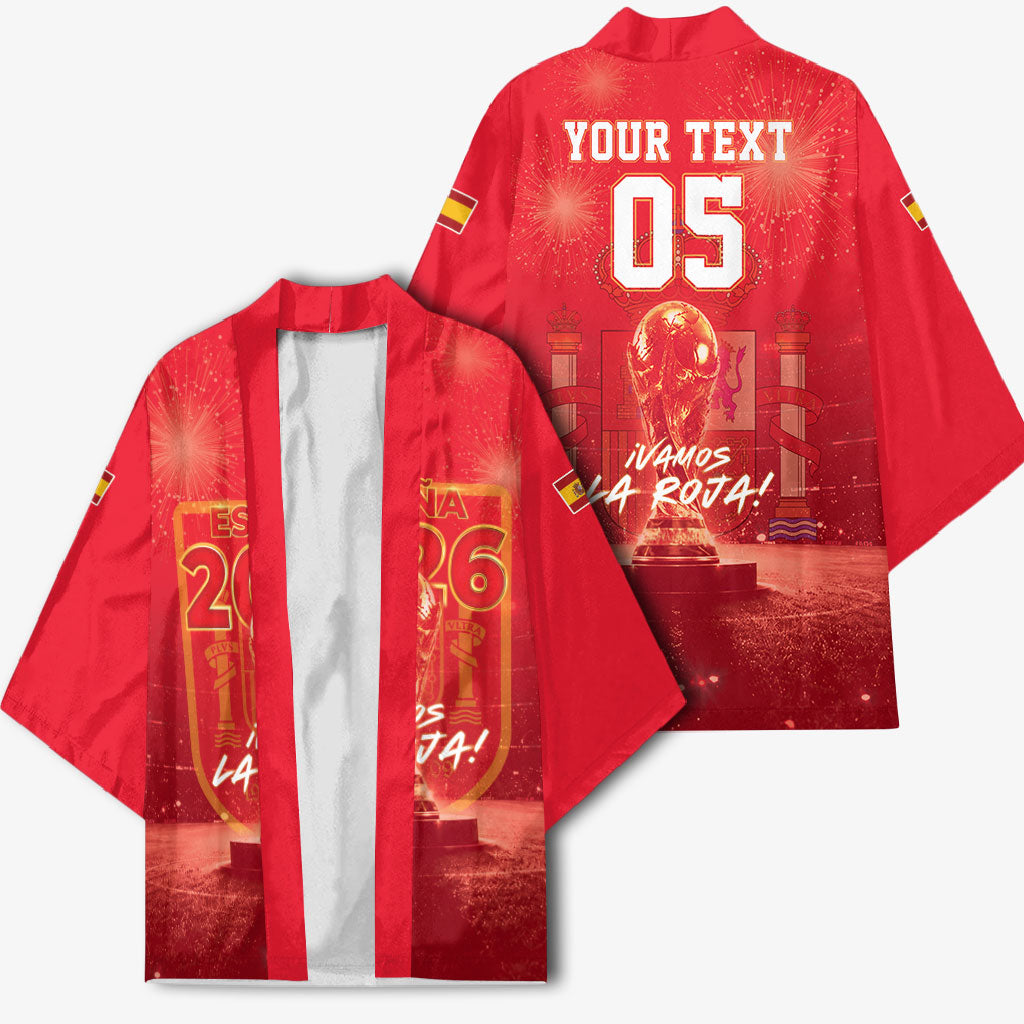 Custom World Football 2026 Spain Kimono iVamos La Roja