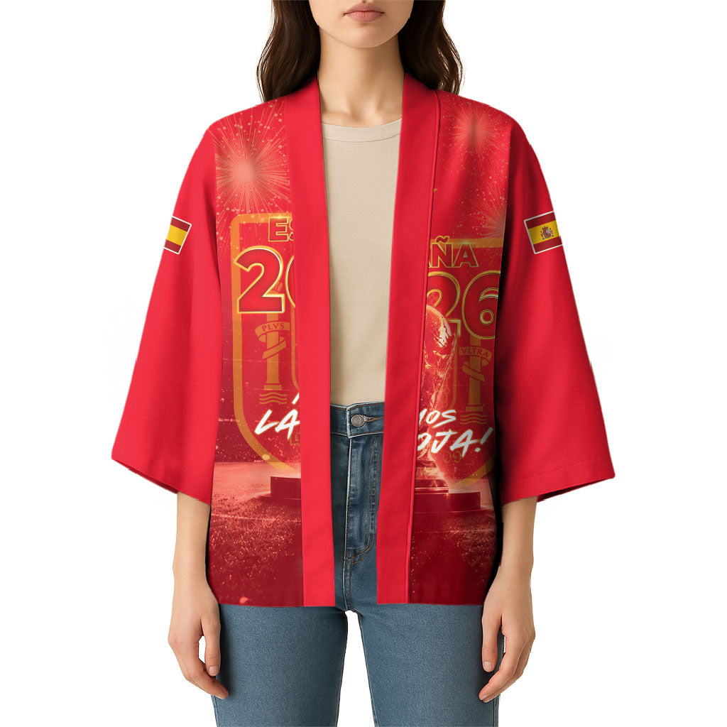 Custom World Football 2026 Spain Kimono iVamos La Roja