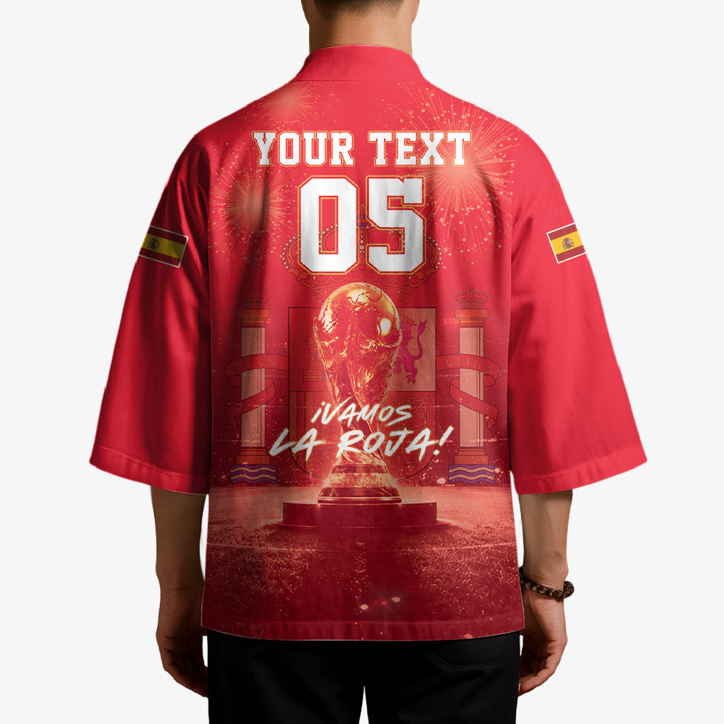 Custom World Football 2026 Spain Kimono iVamos La Roja