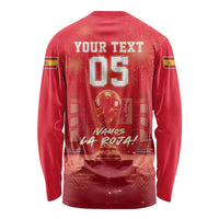 Custom World Football 2026 Spain Long Sleeve Shirt iVamos La Roja