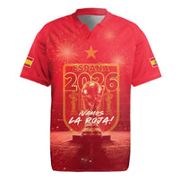 Custom World Football 2026 Spain Rugby Jersey iVamos La Roja