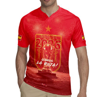 Custom World Football 2026 Spain Rugby Jersey iVamos La Roja