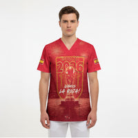 Custom World Football 2026 Spain Scrub Top iVamos La Roja