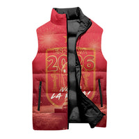 Custom World Football 2026 Spain Sleeveless Puffer Jacket iVamos La Roja