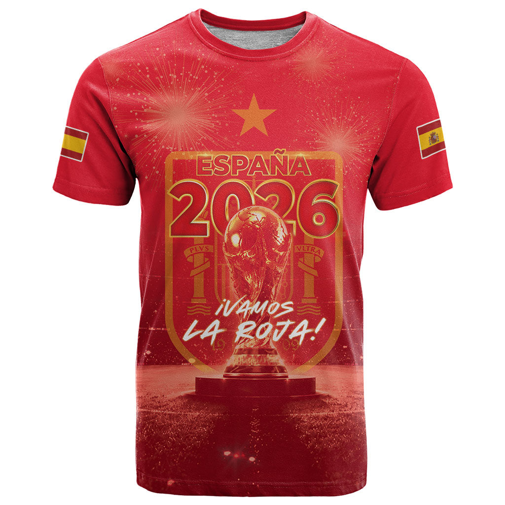 Custom World Football 2026 Spain T Shirt iVamos La Roja
