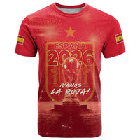 Custom World Football 2026 Spain T Shirt iVamos La Roja