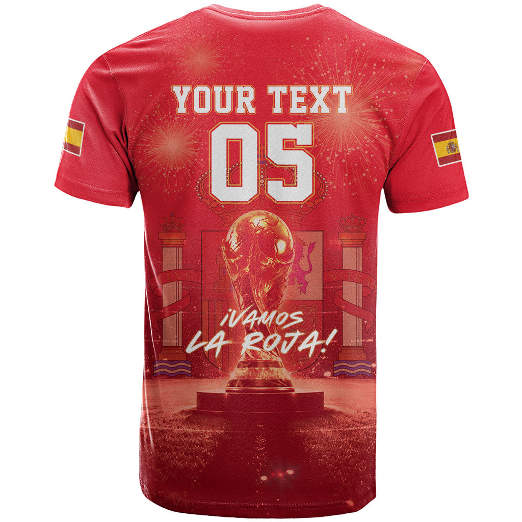 Custom World Football 2026 Spain T Shirt iVamos La Roja