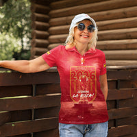 Custom World Football 2026 Spain Women Polo Shirt iVamos La Roja
