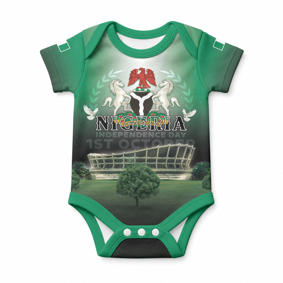 Nigeria Independence Day Baby Onesie Proud To Be Nigerian