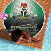 Nigeria Independence Day Beach Blanket Proud To Be Nigerian