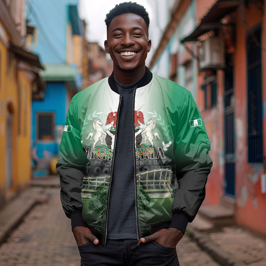 Nigeria Independence Day Bomber Jacket Proud To Be Nigerian