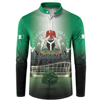 Nigeria Independence Day Button Sweatshirt Proud To Be Nigerian