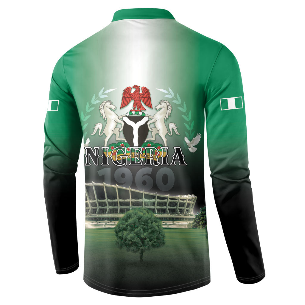 Nigeria Independence Day Button Sweatshirt Proud To Be Nigerian