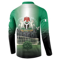Nigeria Independence Day Button Sweatshirt Proud To Be Nigerian