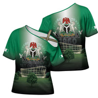 Nigeria Independence Day Cross Shoulder Shirt Proud To Be Nigerian