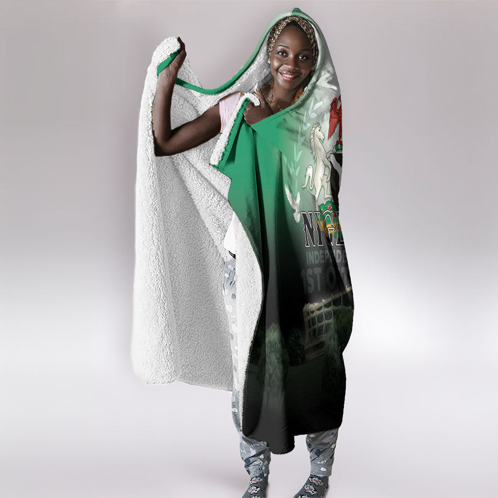 Nigeria Independence Day Hooded Blanket Proud To Be Nigerian