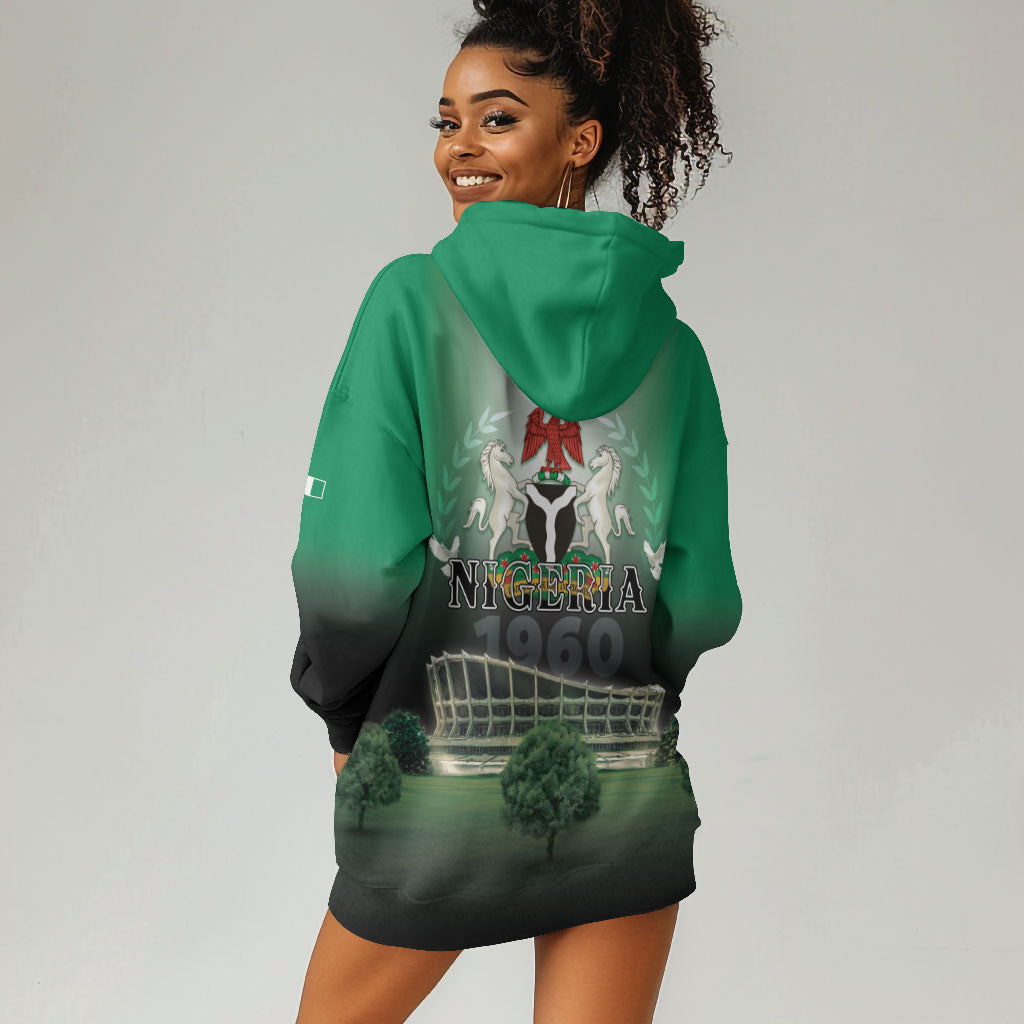 Nigeria Independence Day Hoodie Dress Proud To Be Nigerian