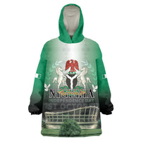 Nigeria Independence Day Kid Wearable Blanket Hoodie Proud To Be Nigerian