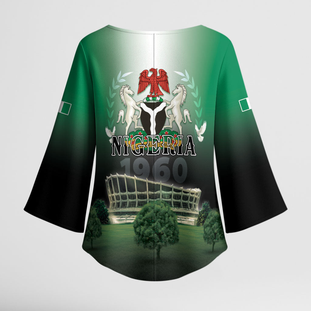 Nigeria Independence Day Kimono Sleeve Blouse Proud To Be Nigerian