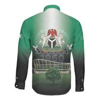 Nigeria Independence Day Long Sleeve Button Shirt Proud To Be Nigerian