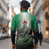 Nigeria Independence Day Long Sleeve Button Shirt Proud To Be Nigerian