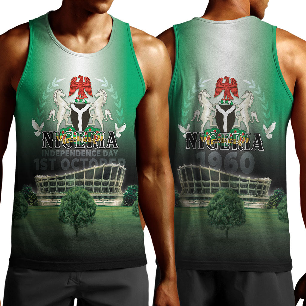 Nigeria Independence Day Men Tank Top Proud To Be Nigerian