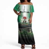 Nigeria Independence Day Off Shoulder Maxi Dress Proud To Be Nigerian