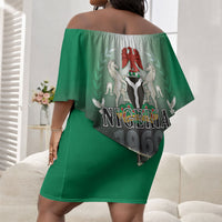 Nigeria Independence Day Off Shoulder Short Dress Proud To Be Nigerian