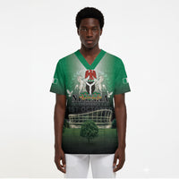 Nigeria Independence Day Scrub Top Proud To Be Nigerian