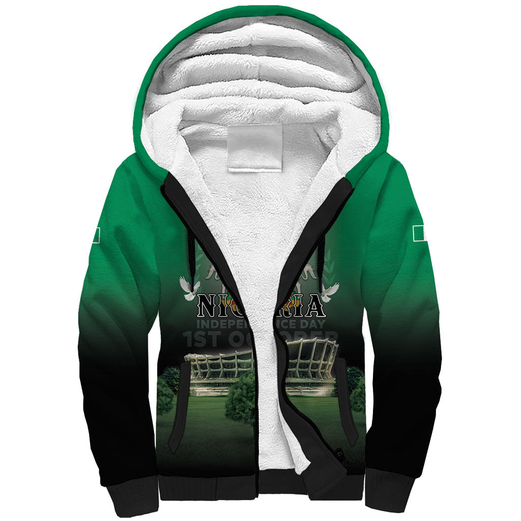 Nigeria Independence Day Sherpa Hoodie Proud To Be Nigerian