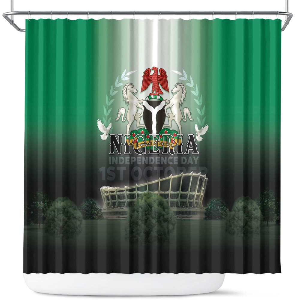 Nigeria Independence Day Shower Curtain Proud To Be Nigerian
