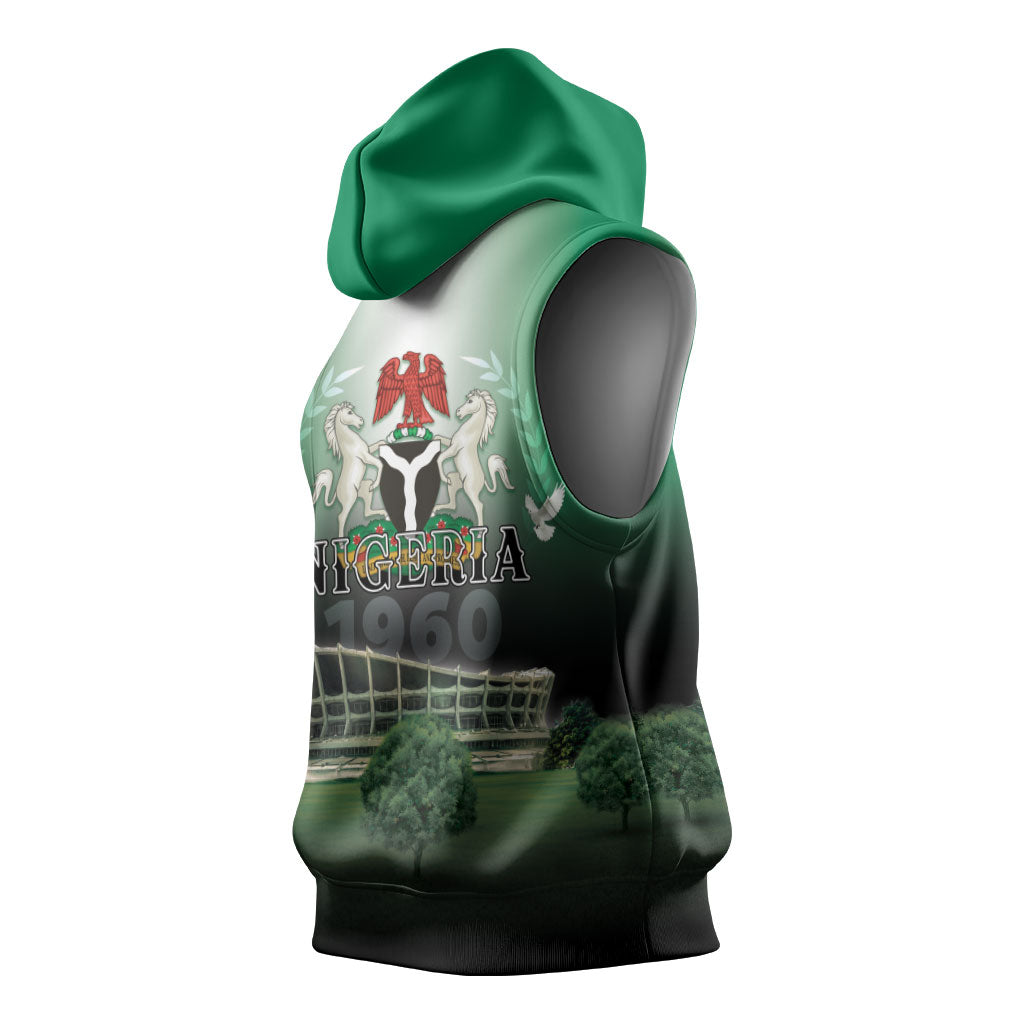 Nigeria Independence Day Sleeveless Hoodie Proud To Be Nigerian