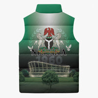 Nigeria Independence Day Sleeveless Puffer Jacket Proud To Be Nigerian