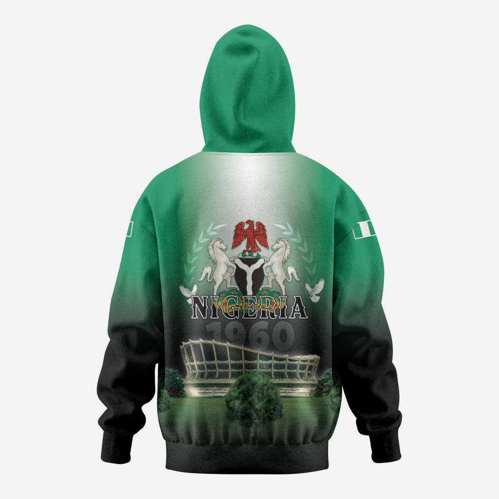 Nigeria Independence Day Zip Hoodie Proud To Be Nigerian