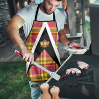 Saint Lucia Creole Day Apron Madras Pattern Flag Style