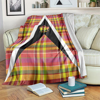 Saint Lucia Creole Day Blanket Madras Pattern Flag Style