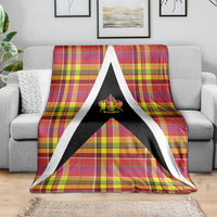 Saint Lucia Creole Day Blanket Madras Pattern Flag Style
