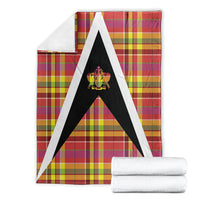 Saint Lucia Creole Day Blanket Madras Pattern Flag Style