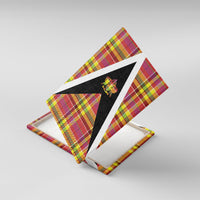Saint Lucia Creole Day Canvas Wall Art Madras Pattern Flag Style