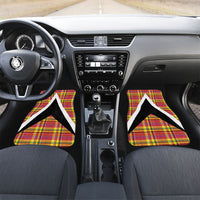 Saint Lucia Creole Day Car Mats Madras Pattern Flag Style