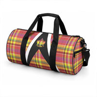 Saint Lucia Creole Day Duffle Bag Madras Pattern Flag Style