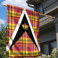 Saint Lucia Creole Day Garden Flag Madras Pattern Flag Style