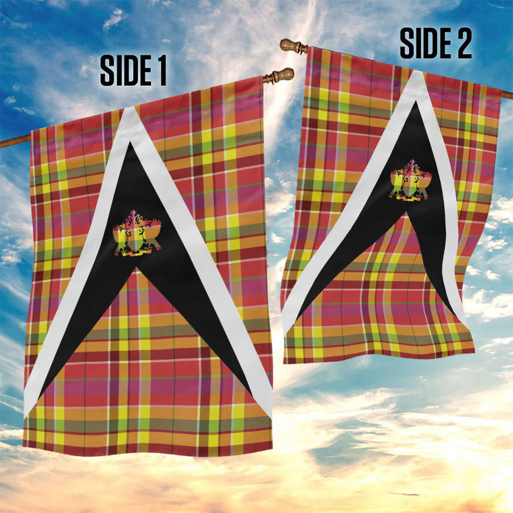 Saint Lucia Creole Day Garden Flag Madras Pattern Flag Style