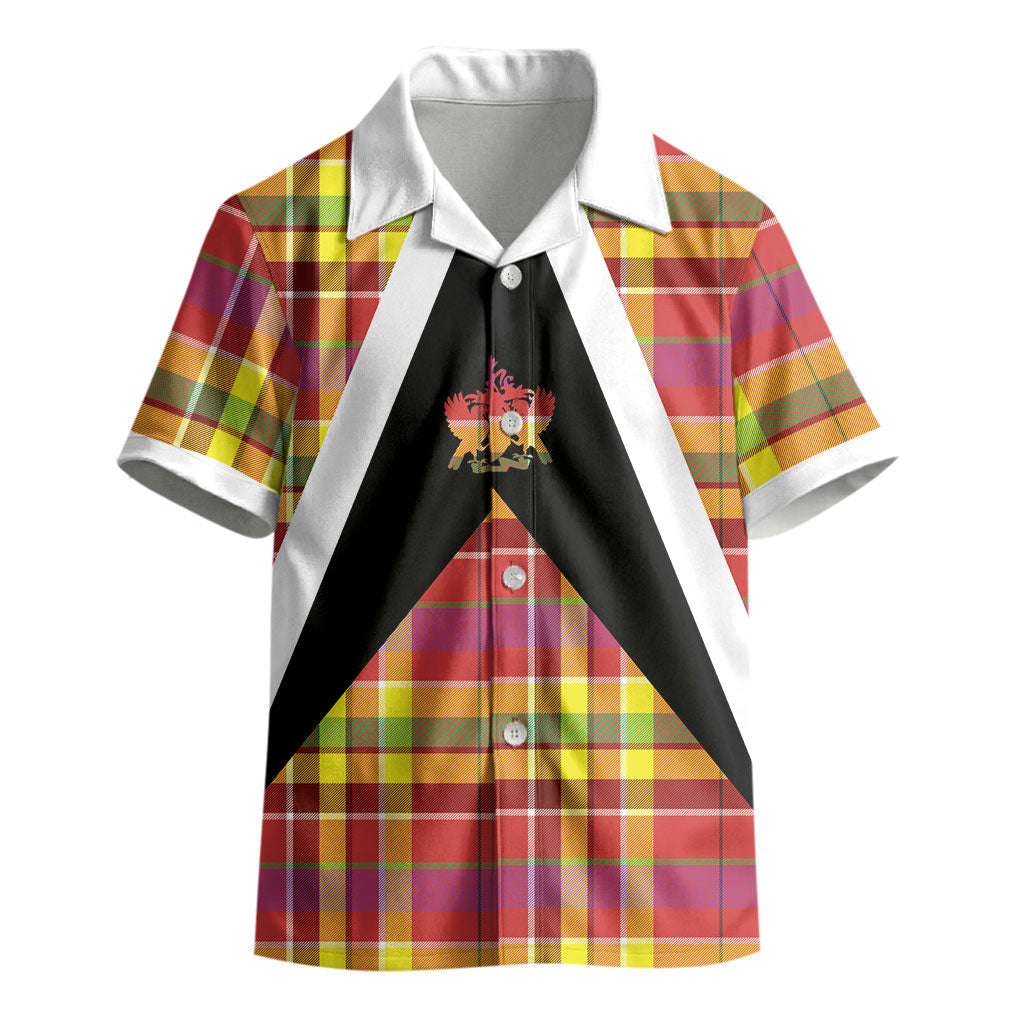 Saint Lucia Creole Day Kid Hawaiian Shirt Madras Pattern Flag Style