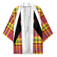 Saint Lucia Creole Day Kimono Madras Pattern Flag Style