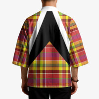 Saint Lucia Creole Day Kimono Madras Pattern Flag Style