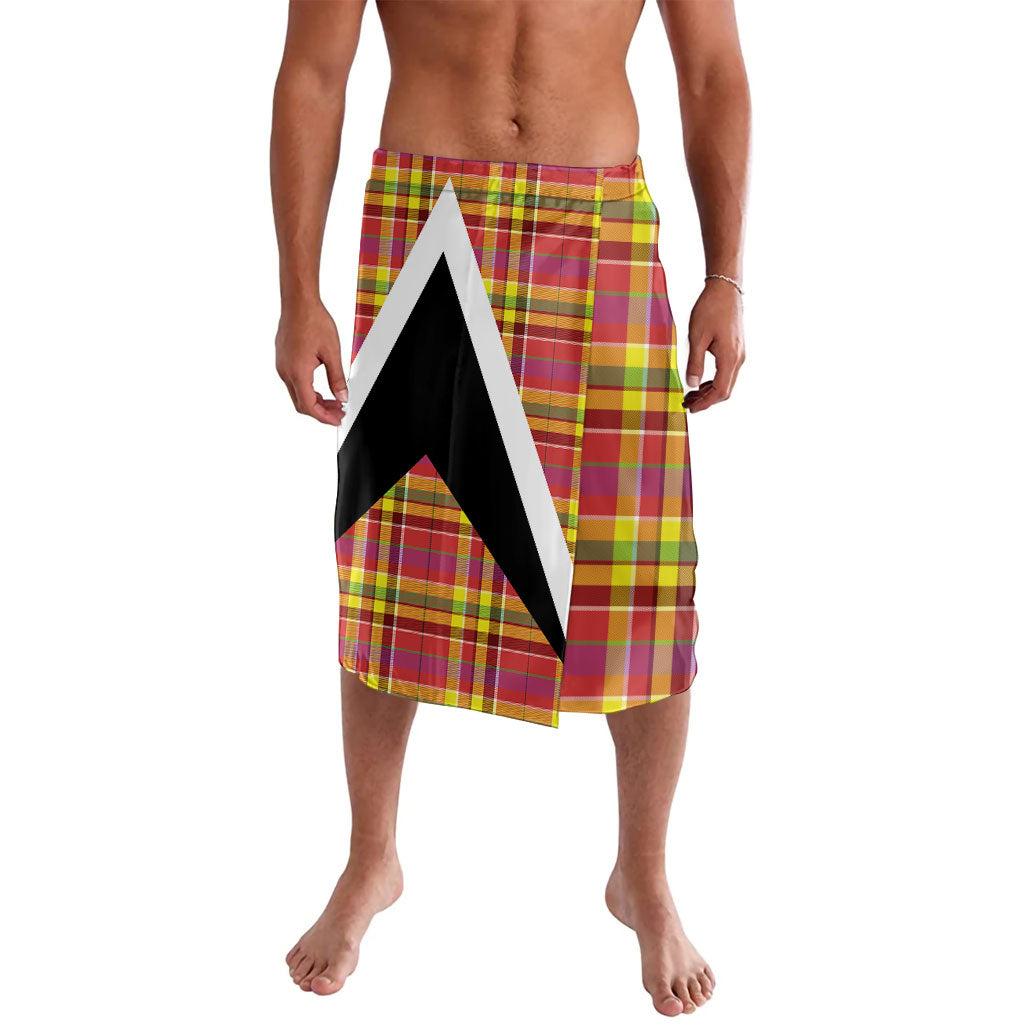 Saint Lucia Creole Day Lavalava Madras Pattern Flag Style